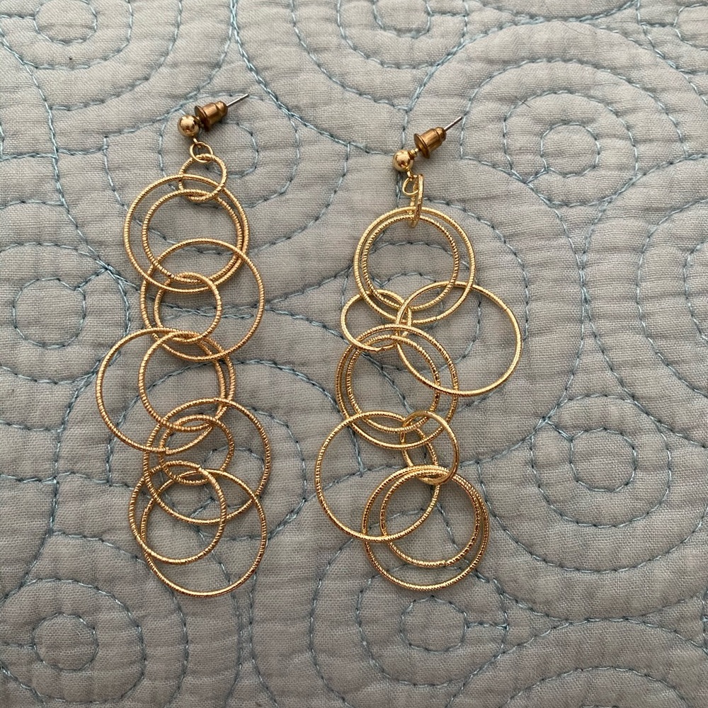 Dangle Circle Earrings